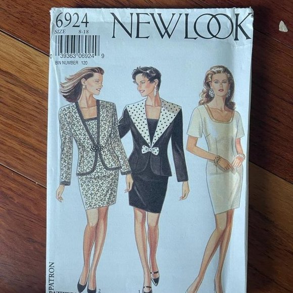 New Look 6924 Size 8-18 Misses' Dresses and Jacket Factory Folded - Picture 1 of 2